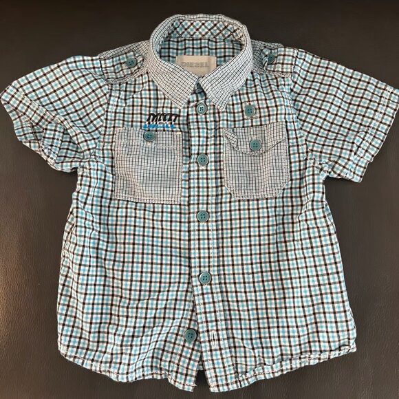 Kids Diesel Button Down Shirt - Picture 1 of 4